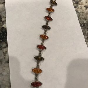 Mexican silver 925 amber bracelet